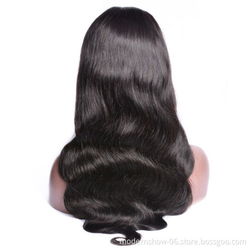 Raw Cambodian Hair Pre Plucked Body Wave Wig,360 Degree Lace Frontal Wigs Human Hair